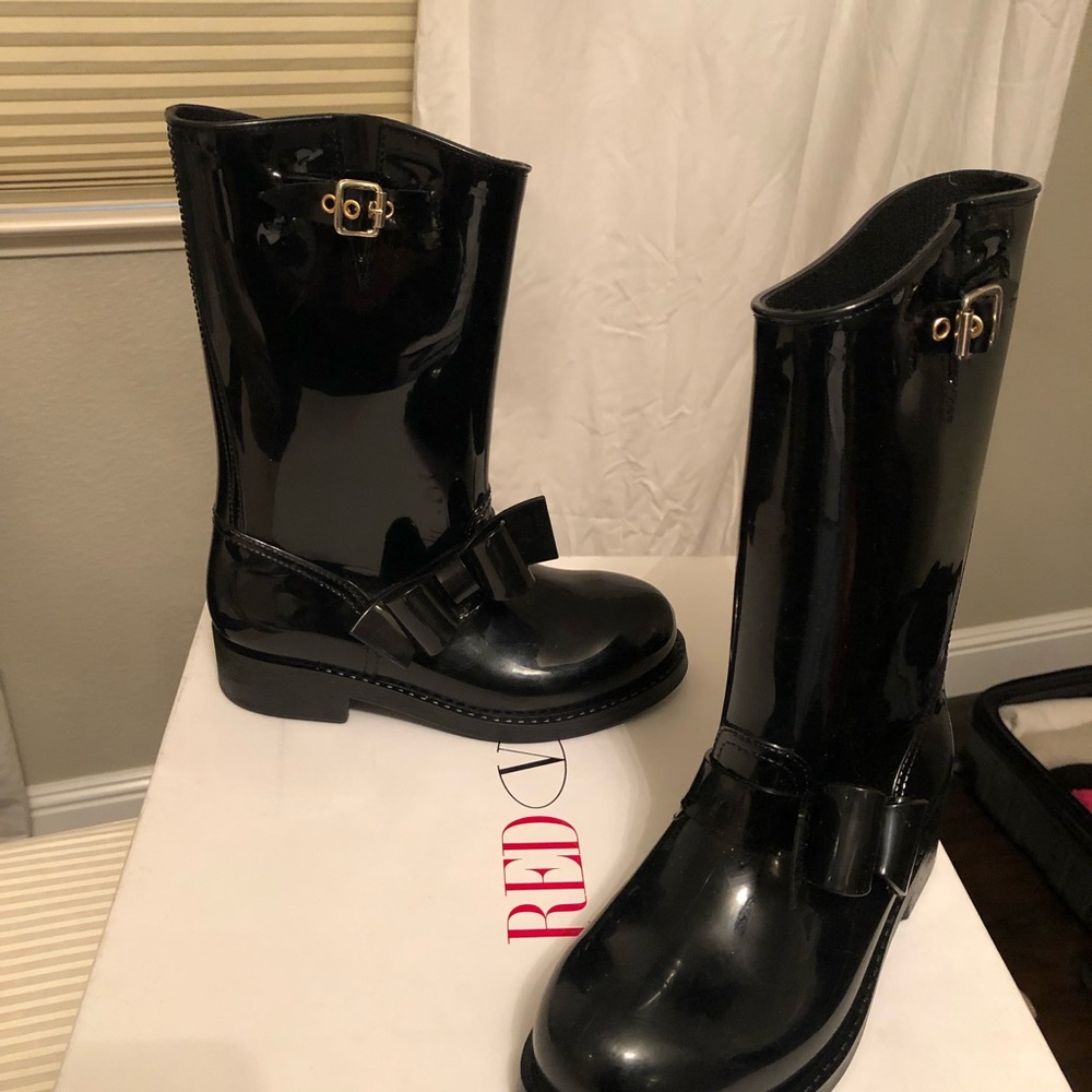 Red Valentino Moto Rainboot